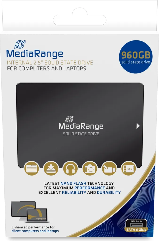 SSD 960Go interne MediaRange MR1004 pour stocker vos gros fichiers