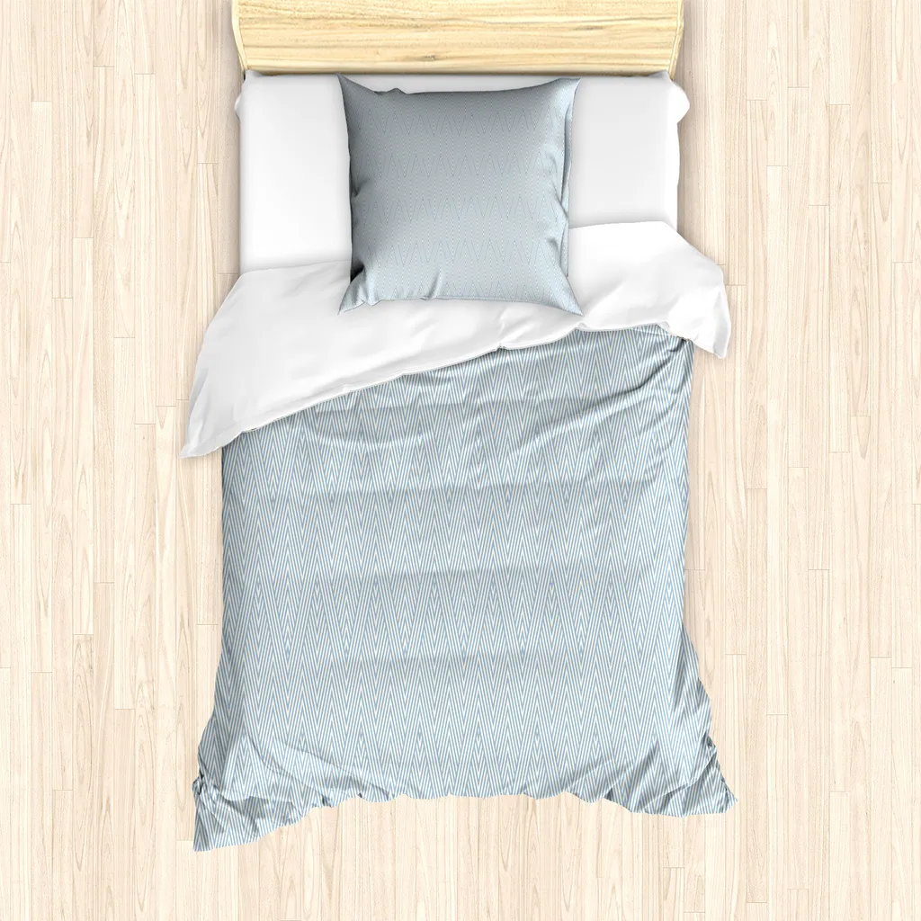 Set Copripiumino ABAKUHAUS Microfibra Spazzolata 135x200 Antiacaro