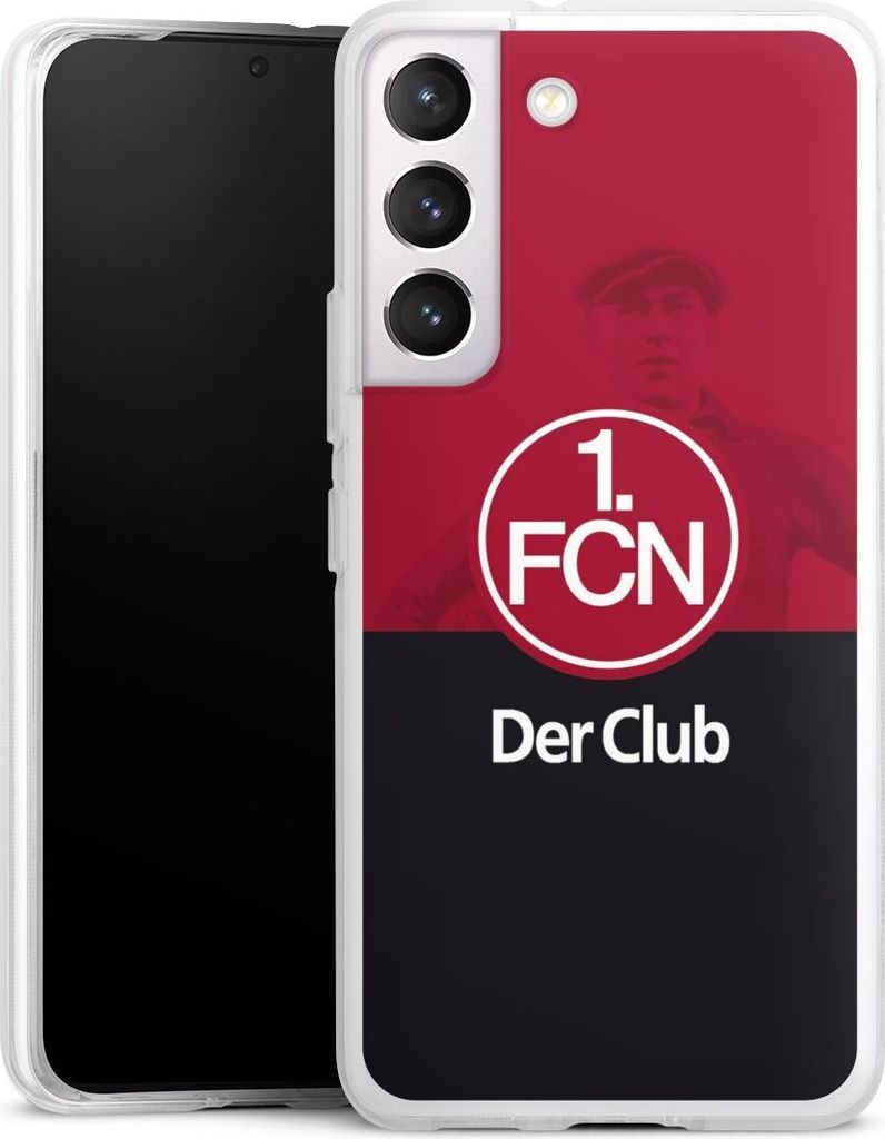 DeinDesign Handyhülle für Samsung Galaxy S22 Silikon Hülle Case Smartphone Schutzhülle 1. FC Nürnberg Der Club Offizielles Lizenzprodukt