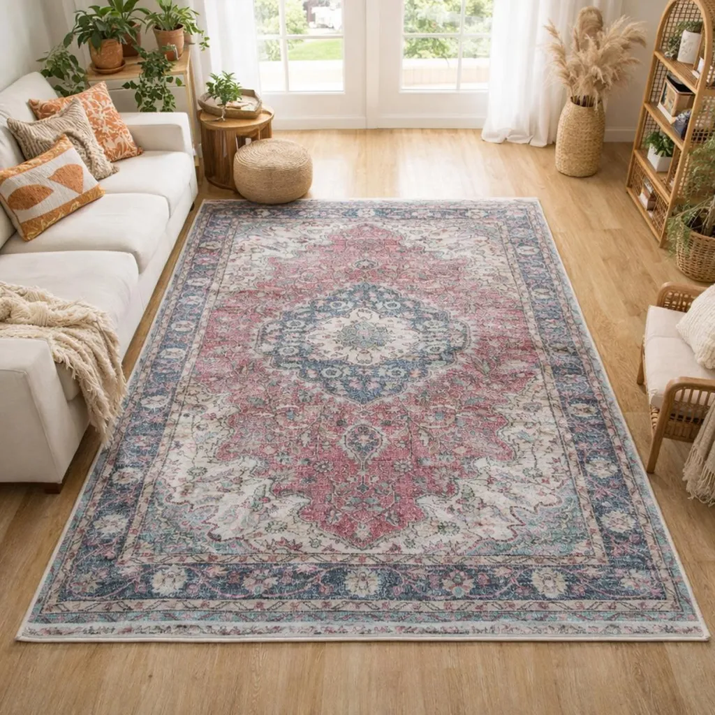 Tapis d'Orient LYN11 MEDA 1 : Le Style Persan sans la Contrainte de Nettoyage