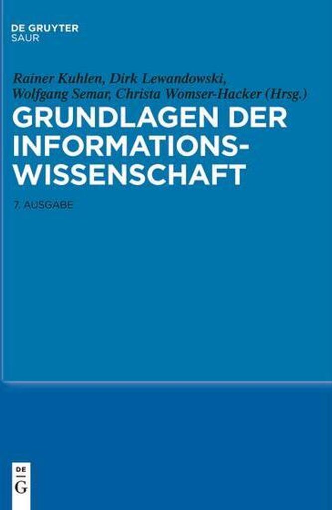 Grundlagen der Informationswissenschaft
