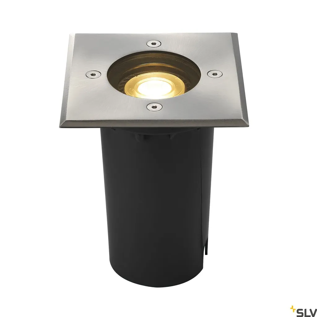 Faretto Esterno Calpestabile SOLASTO GU10 IP67 - Acciaio Inox 316 12cm