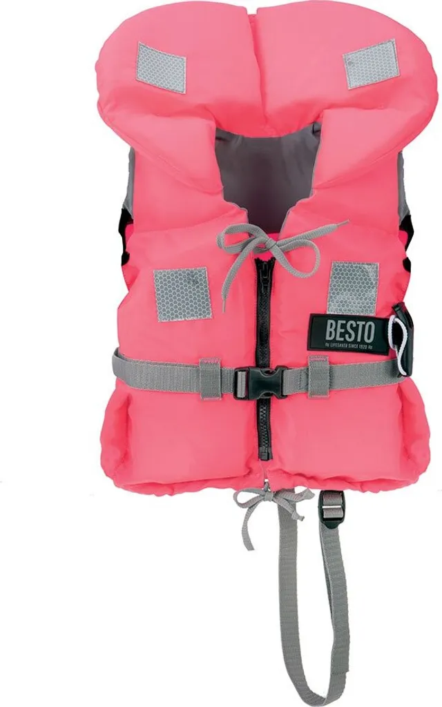 Sécurité nautique enfant 15-20 kg gilet Besto Racingbelt 100N rose