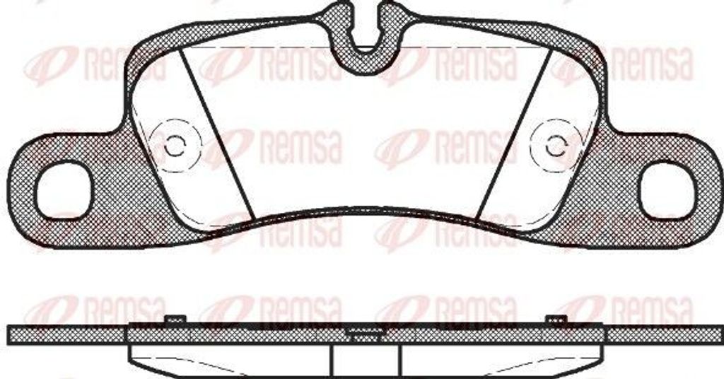REMSA Bremsbeläge Satz Hinten Bremsklötze für FIAT Siena (178, 172) 1379.00