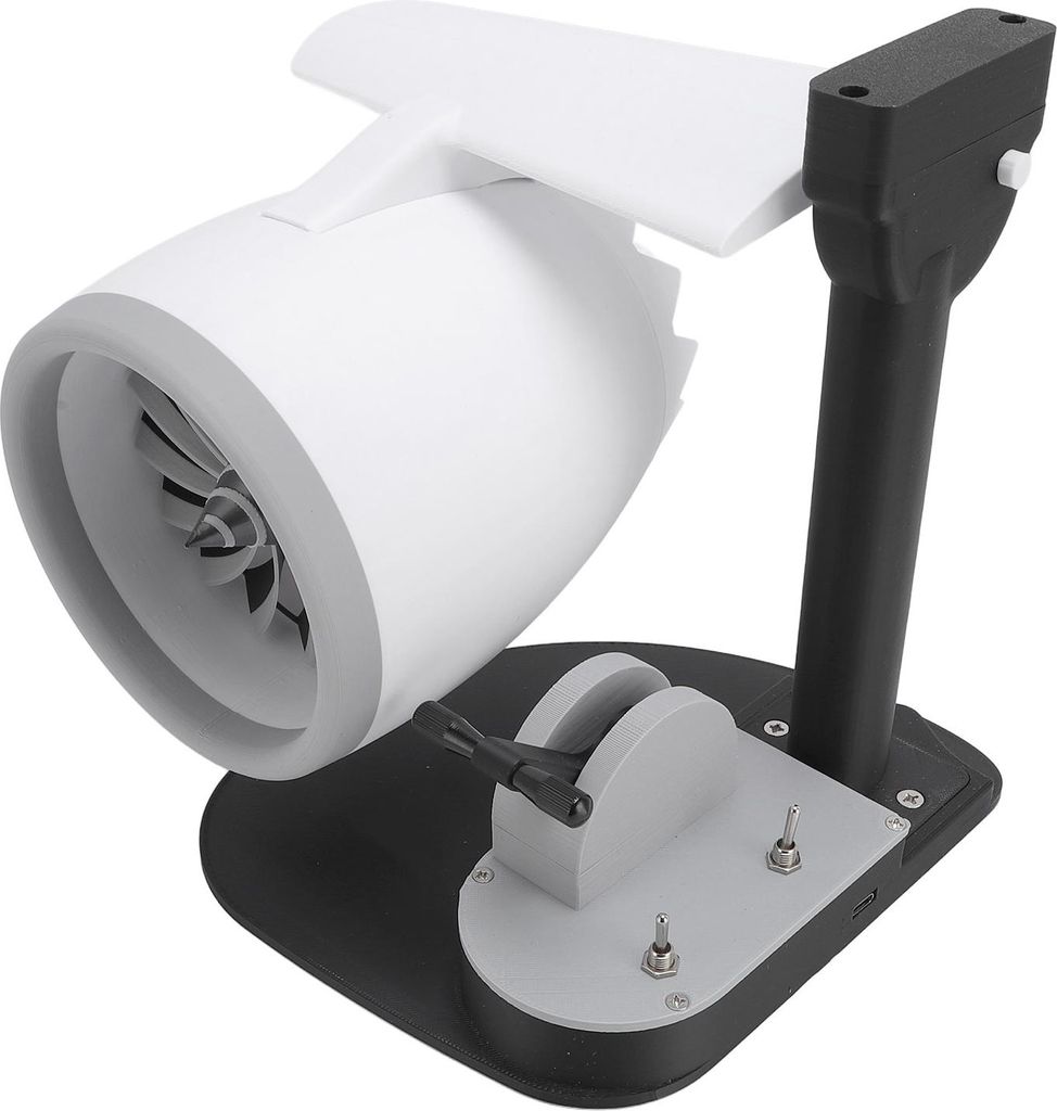 Desktop-Ventilator mit rotem Rücklicht Innovative Turbofan Motor Form USB Turbo Kühlung Fan Luftbefeuchter für Haus