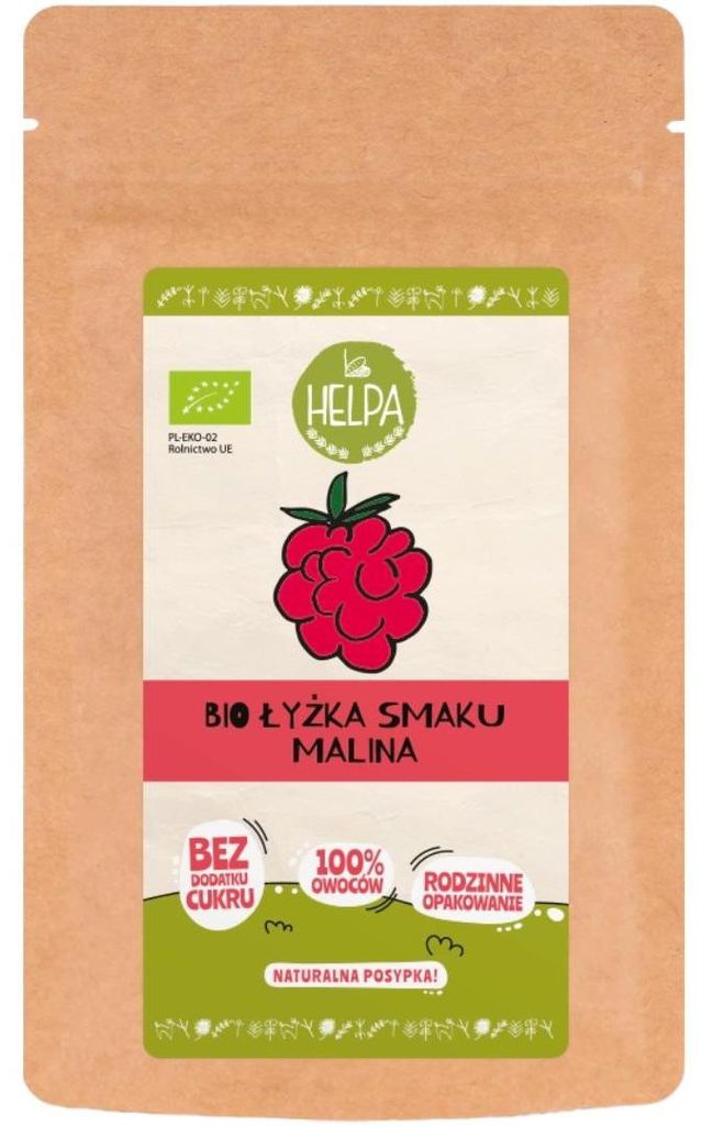 ŁYŻKA SMAKU MALINA (LIOFILIZOWANA SPROSZKOWANA MALINA) BIO 40 g - HELPA