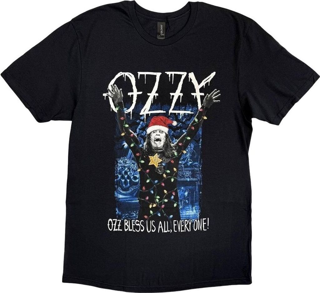 Ozzy Osbourne Arms Out Holiday Black S T-Shirt