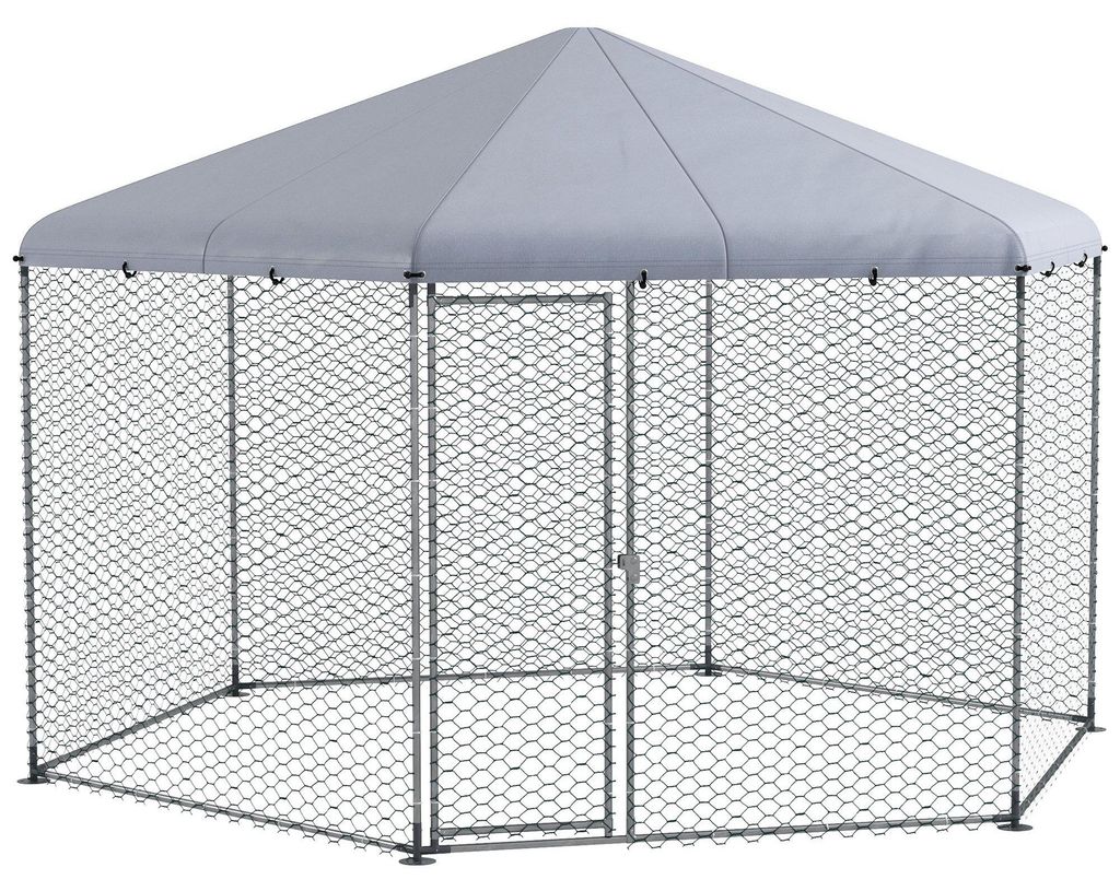 PawHut Freilaufgehege Hühnerstall 400 x 346 x 263 cm aus Produktbild 
