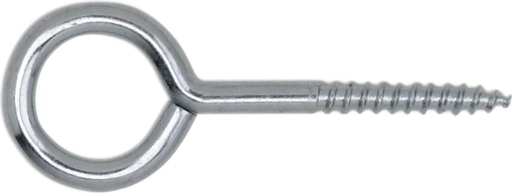 Ringschraube mit Holzgewinde Haken Wandhaken 25x10 mm Stahl verzinkt-blau