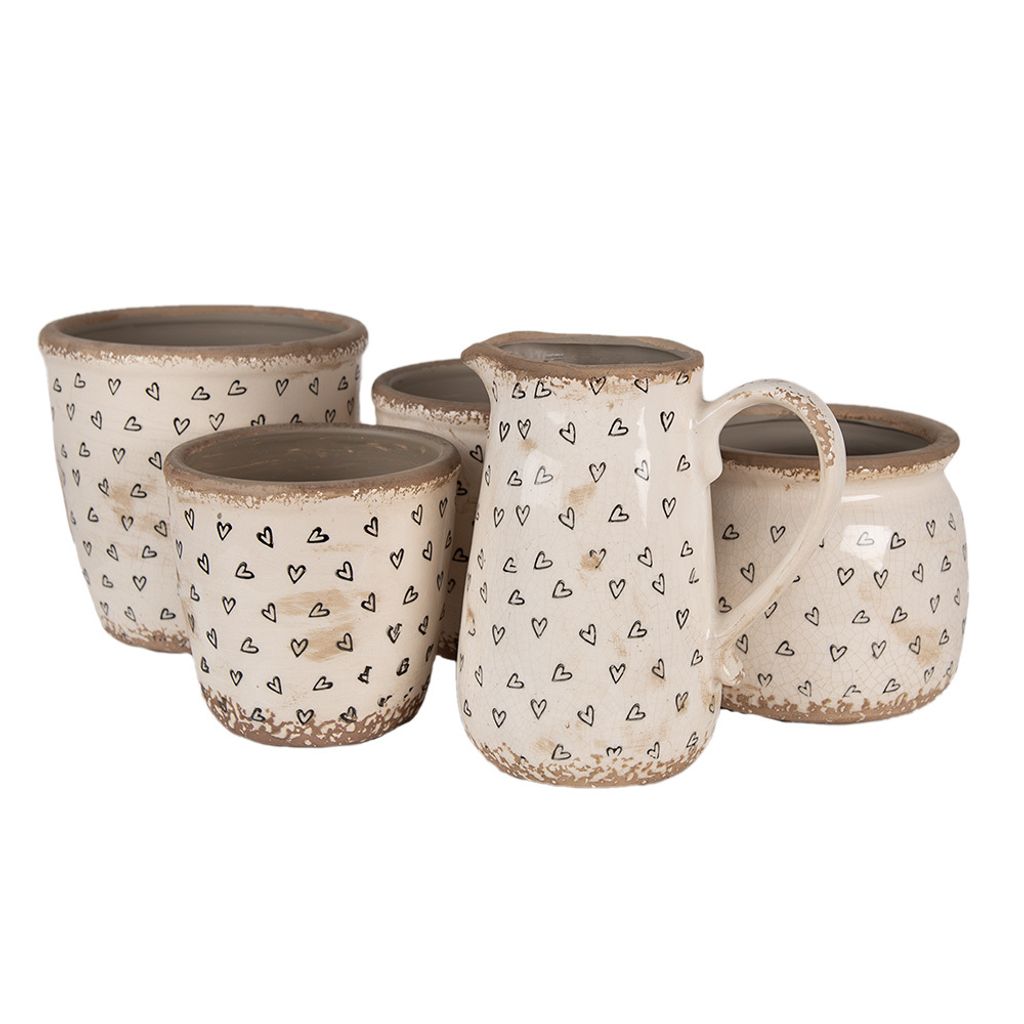 pflanztpfe ton klein 2.Wahl !! 4er Set Kleine rustikale rote Tpfe ca. 13 cm hoch aus Terra  La  Casa