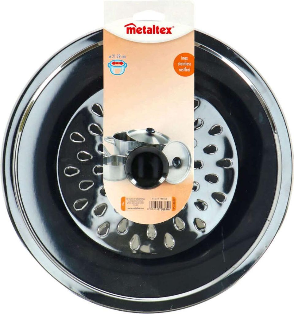Metaltex Anti Spatdeksel 21-29 cm RVS