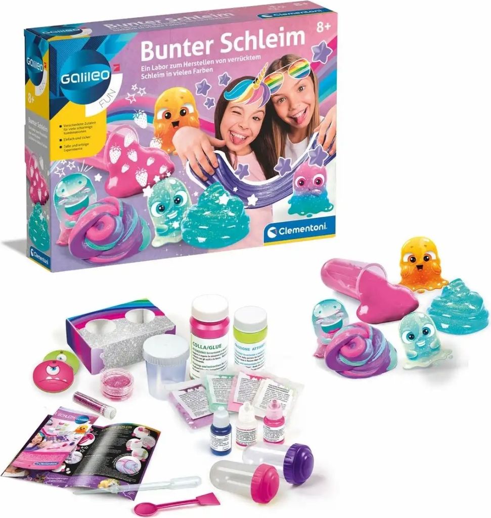 Clementoni BUNTER SCHLEIM, Bastelset für Kinder, 8 Jahr(e) Produktbild 