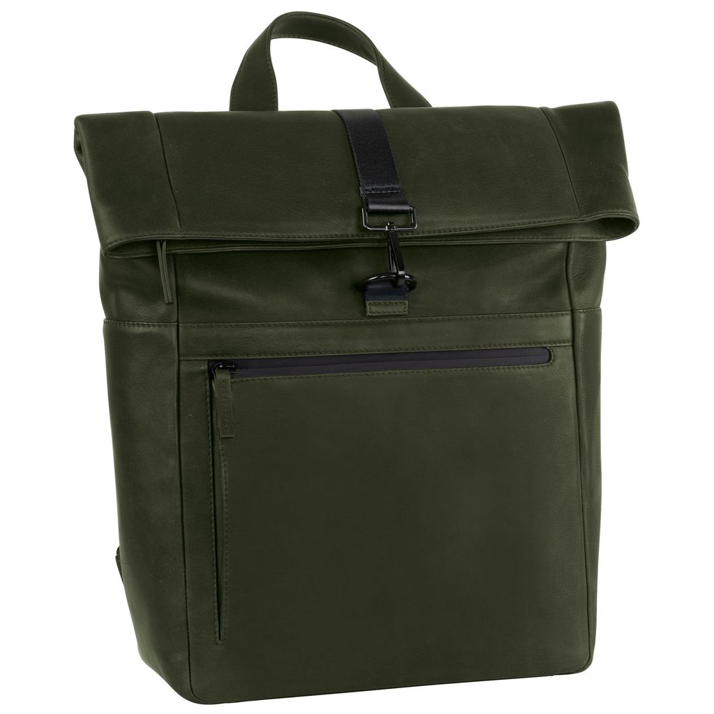 LEONHARD HEYDEN Rucksack Den Haag Rolltop oliv
