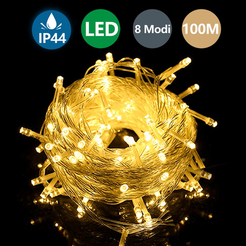 LED Lichterkette Wasserdicht Eisregen IP44 Eiszapfen 40-1000 LED