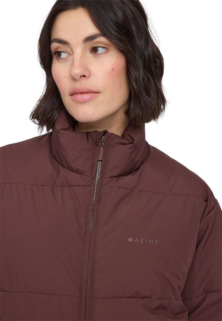 Mazine Damen Winterjacke Loose Fit Puffer Jacket, Größe:L, Farben:deep mahogany