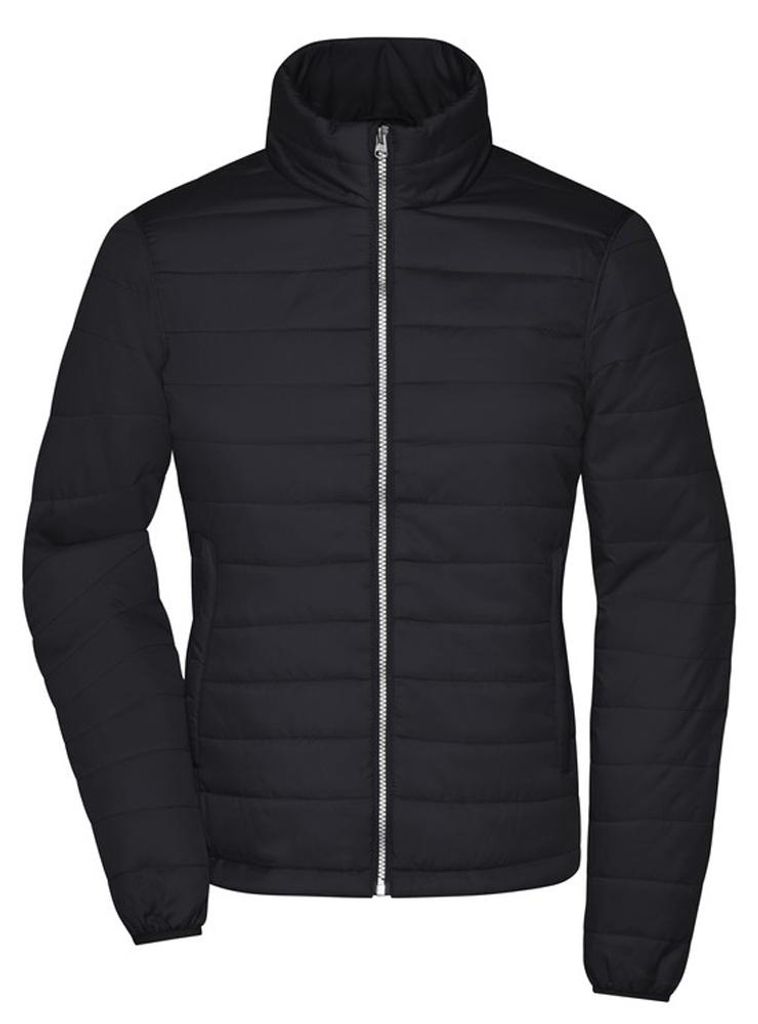 James and Nicholson - Steppjacke für Damen LT2369 (M) (Schwarz)