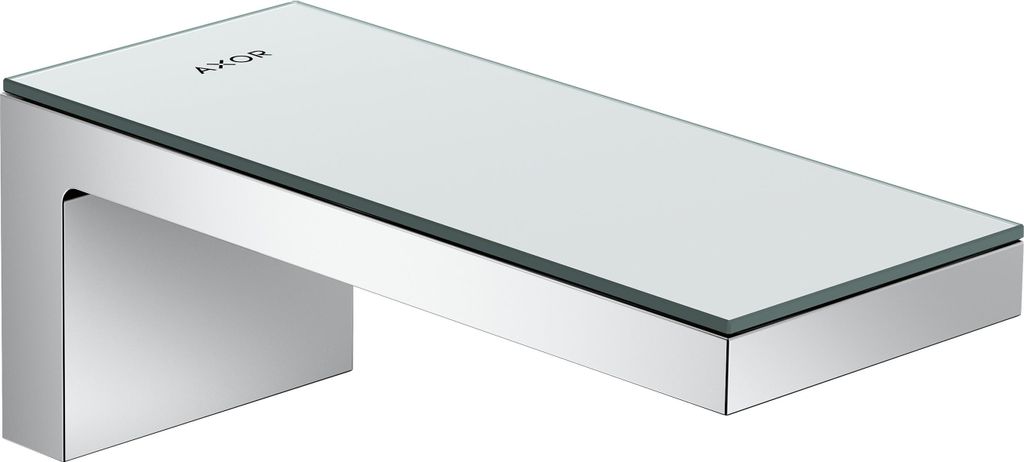 hansgrohe Wanneneinlauf AXOR MYEDITION Wandmontage, mit Platte chrom/Spiegelglas