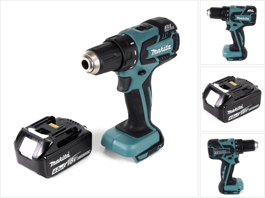Makita DDF 459 M1 Akku Bohrschrauber 18V 45NM + 4,0 Ah Akku - ohne Ladegerät