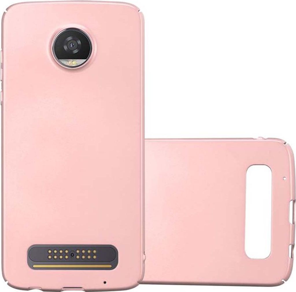 Cadorabo Hülle für Motorola MOTO Z2 PLAY / Z2 FORCE Schutzhülle in Rosa Hard Case Handy Hülle Etui