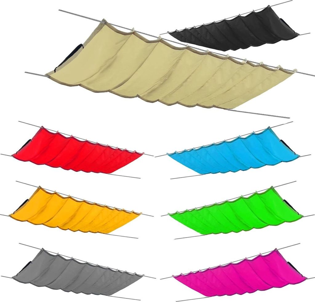 Sonnensegel einziehbares Sonnensegel Pergola Markise Wasserdicht Sonnenschutz Garten verstellbar 100% Schutz vor UV-Strahlungen (B:300cm L:200cm, Beig