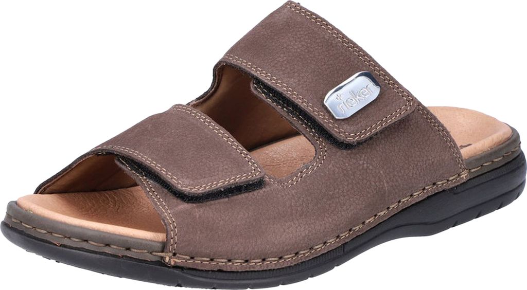 Rieker Pantolette - Braun Glattleder Größe: 43 Normal Produktbild 10
