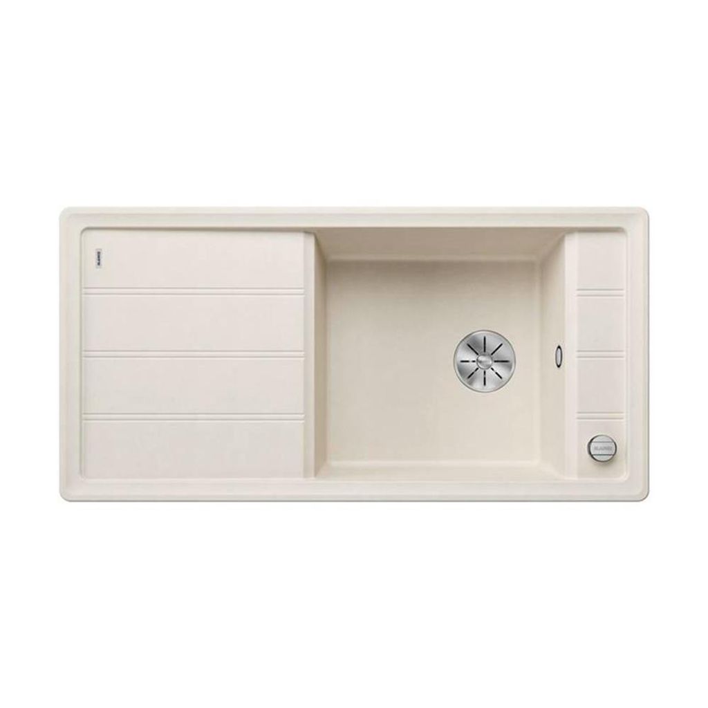 BLANCO FARON XL 6 S Einbauspüle SILGRANIT softweiß ab 60 cm mit Ablauffernbedienung, ohne Zubehör - inkl.