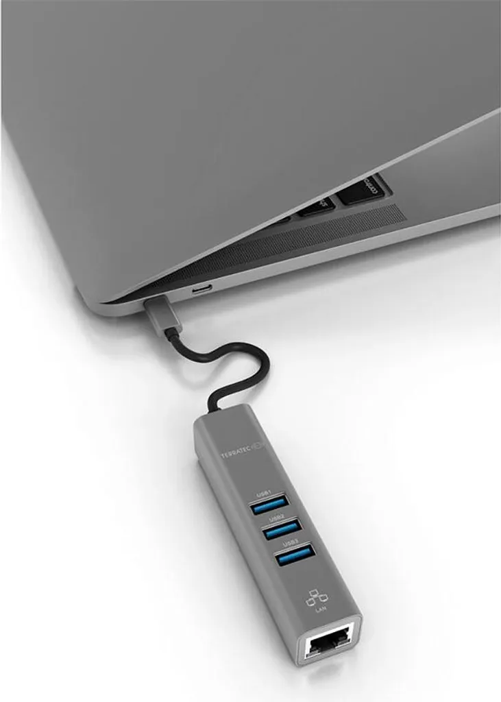 Adaptateur USB-C TERRATEC Connect C2 : Solution LAN et USB 3.0 Rapide