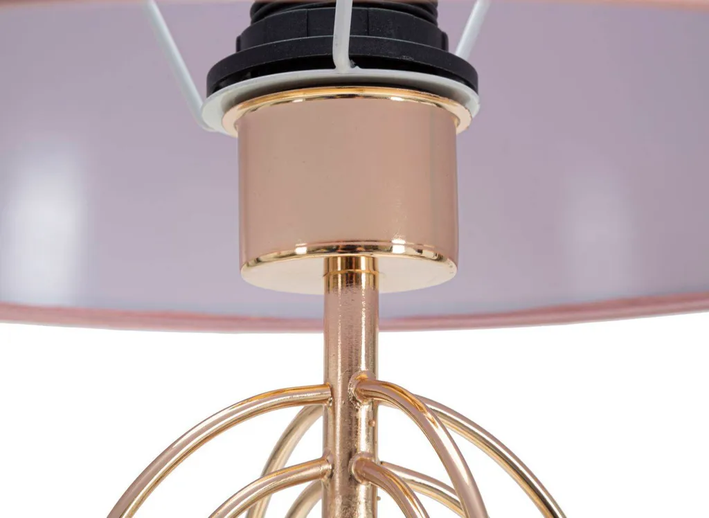 Lampe Krista Or Rose Mauro Ferretti Ø 33 cm Chic avec Douille E27 - 5