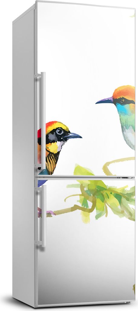 Tulup Kühlschrankdekoration - 70x190 cm - Aufkleber auf dem Kühlschrank - Vögel