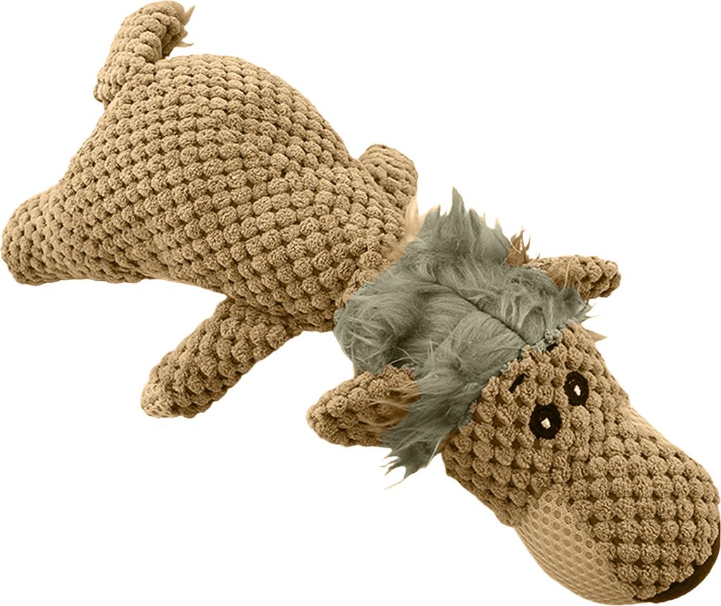 Plüschspielzeug für Hunde, die aggressiv kauen. Quietschendes Hundespielzeug zur Linderung von Angstzuständen. Langlebiges, unzerstörbares Kaus...
