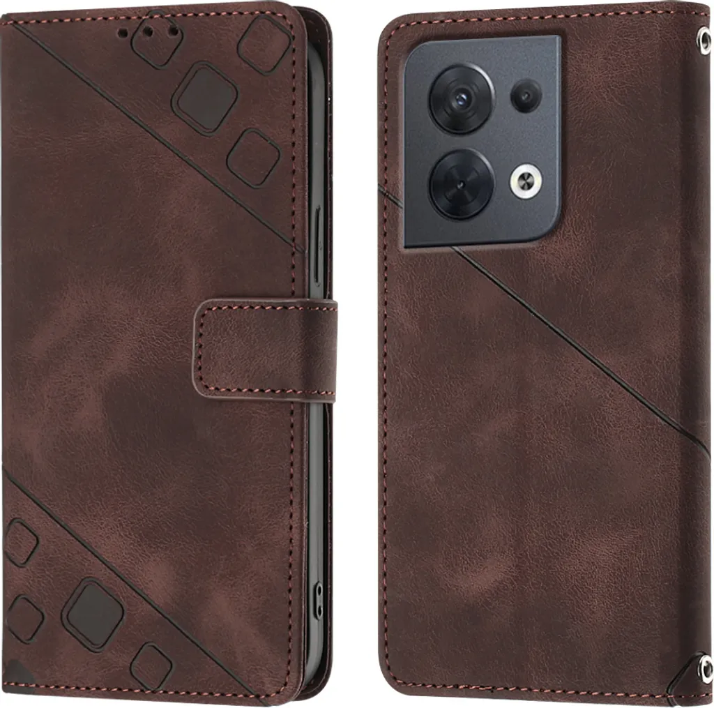 mvced Cover Compatibile con OPPO Reno 8 Pro 5G (6.7 pollice),Flip Custodia Caso Libro Pelle PU e TPU Silicone Antiurto,Blu