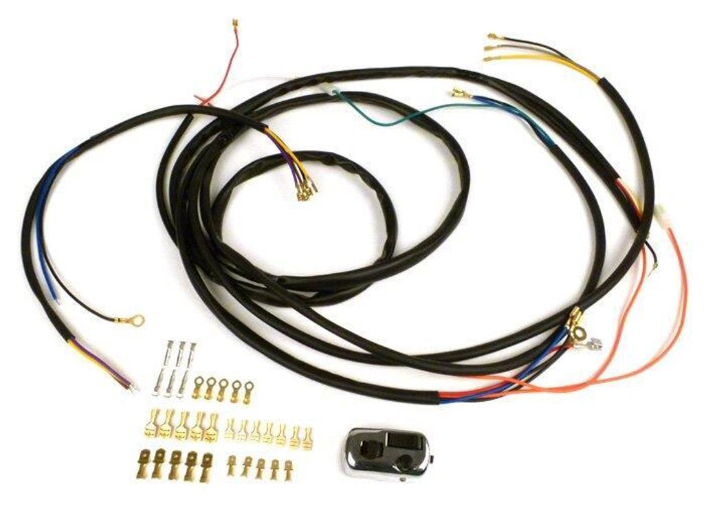 Kabelbaum-Set Conversion BGM für Vespa AC Umrüstung auf Elektronische Zündung Smallframe und Largeframe