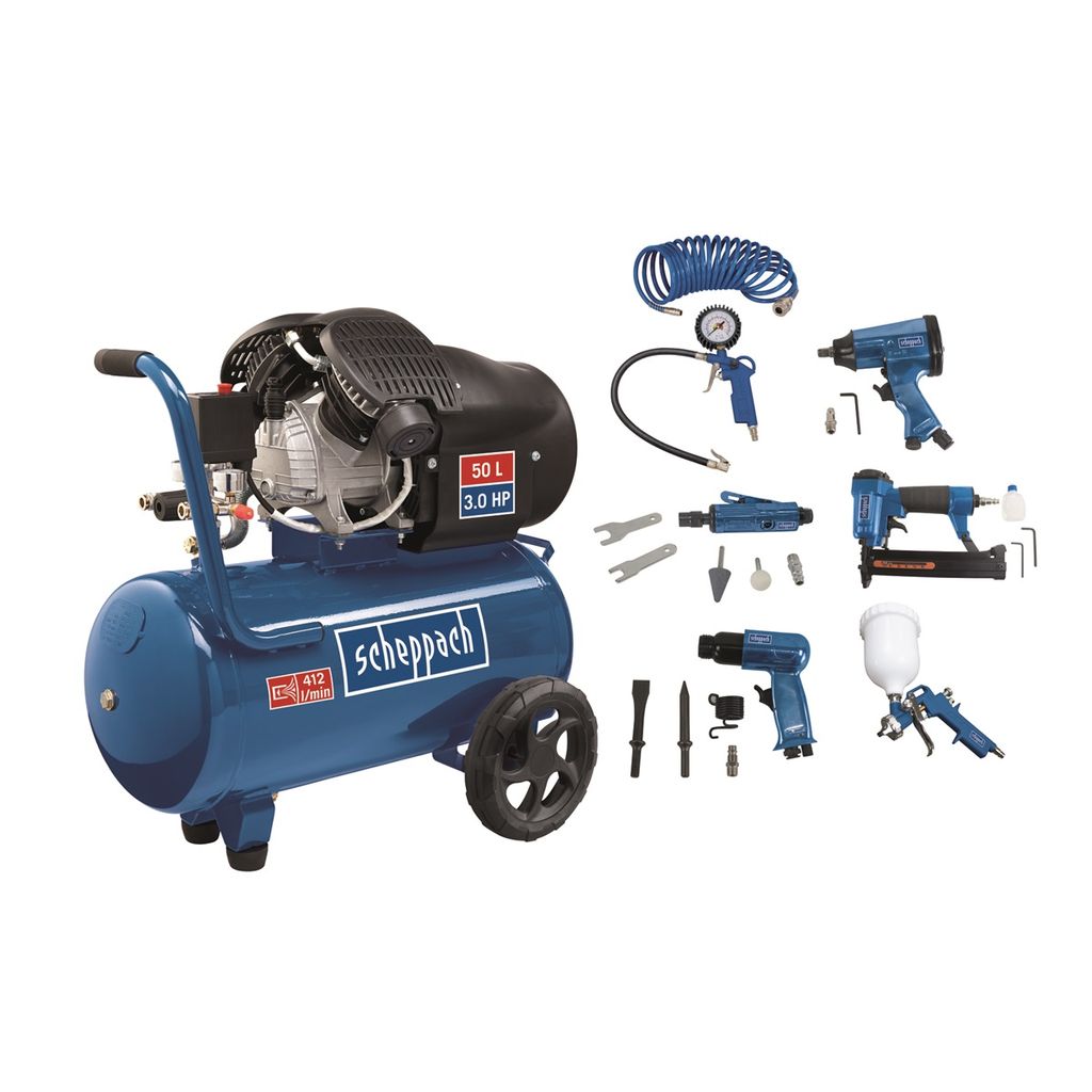 Compresseur d'air SCHEPPACH HC55DC 2 cylindres - 50L 2200W Image du produit 
