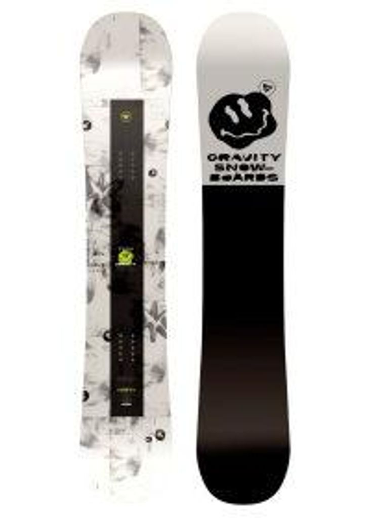 Gravity Flash 25/26 140 cm; Schwarzes Snowboard