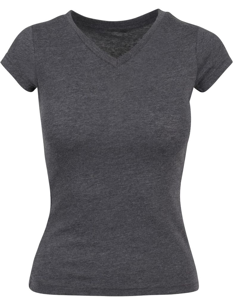 Build Your Brand Ladies Basic Tee - Farbe: Charcoal Produktbild 