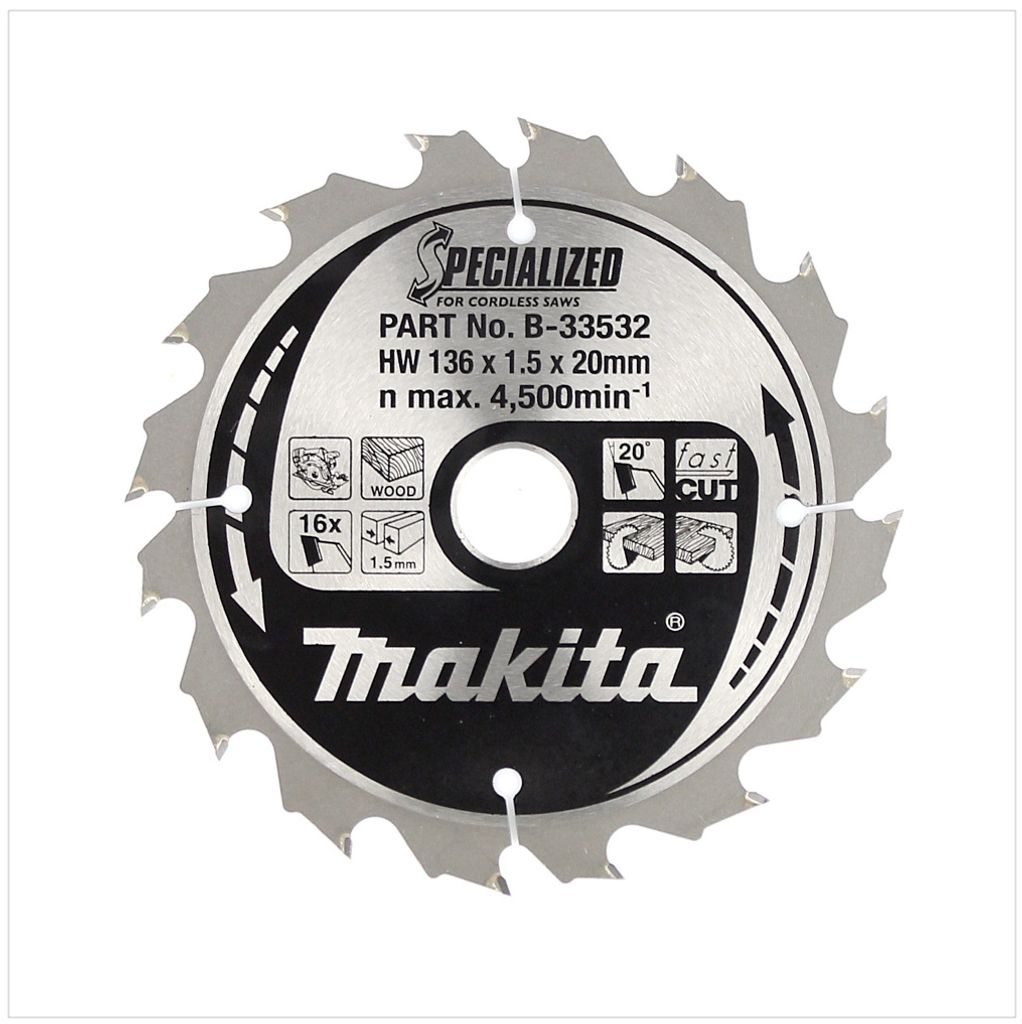 Makita B-33532 SPECIALIZED Sägeb.136x20x16Z Produktbild 