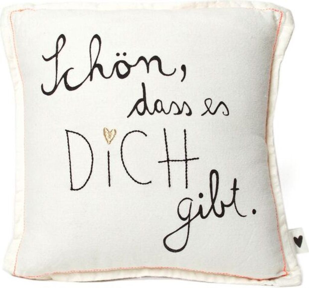 Mini Kissen "Schön, dass es Dich gibt" Produktbild 