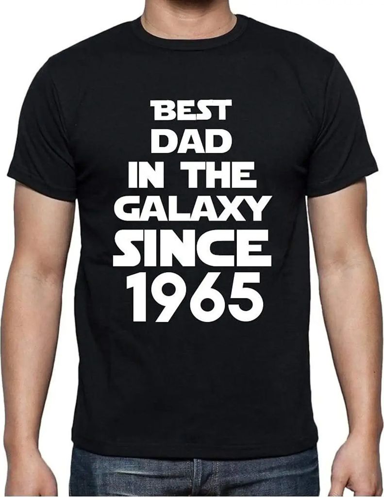 Herren Grafik T-Shirt Bester Vater der Galaxis seit 1965 – Best Dad in the Galaxy Since 1965 – Geschenk 59. Geburtstag Jahrestag 59 Jahre Jubil...