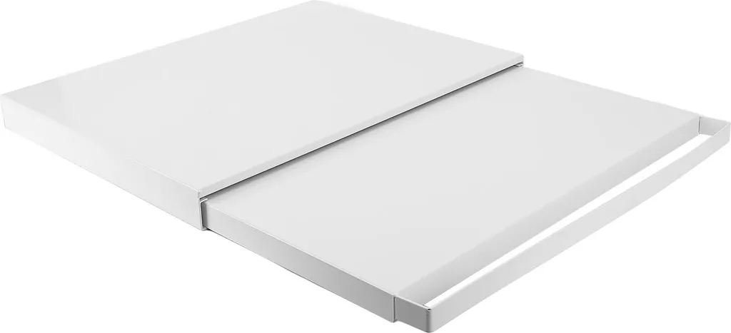 Support Micro-ondes Coulissant en Acier Carbone - Gain de Place Blanc