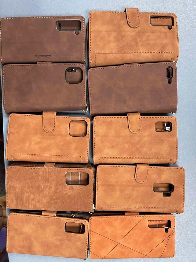 Set 10 Custodie Marroni Earth-Tone - Mix Protezione Smartphone
