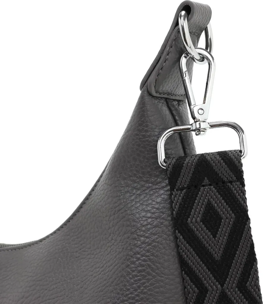 SOGYECS Borsa Polene Grigio: Tracolla Donna Media in Pelle Vegan Elegante - 7