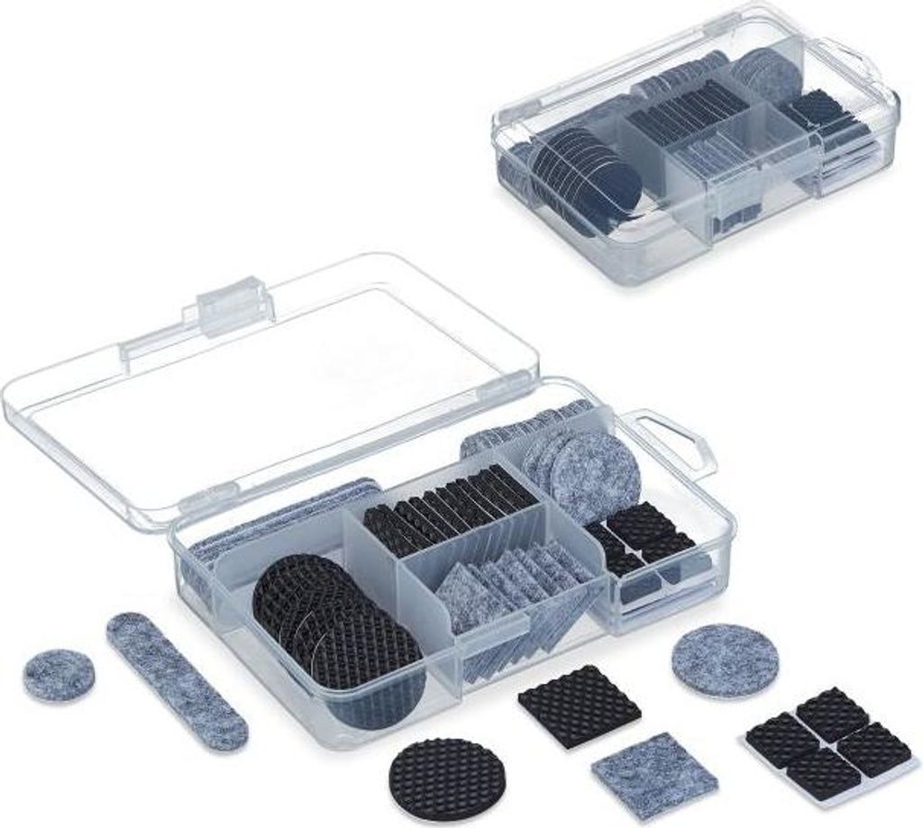 Möbelgleiter aus Filz und EVA 136er-Pack