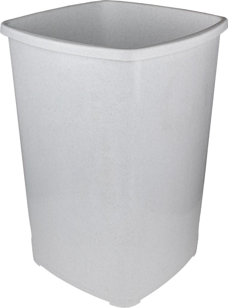 WIBO Mülleimer in granit, eckig, 45 Liter