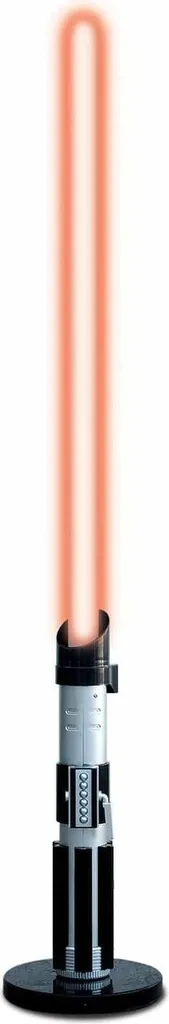 Sabre laser Dark Vador Star Wars : Lampe LED rouge avec socle noir