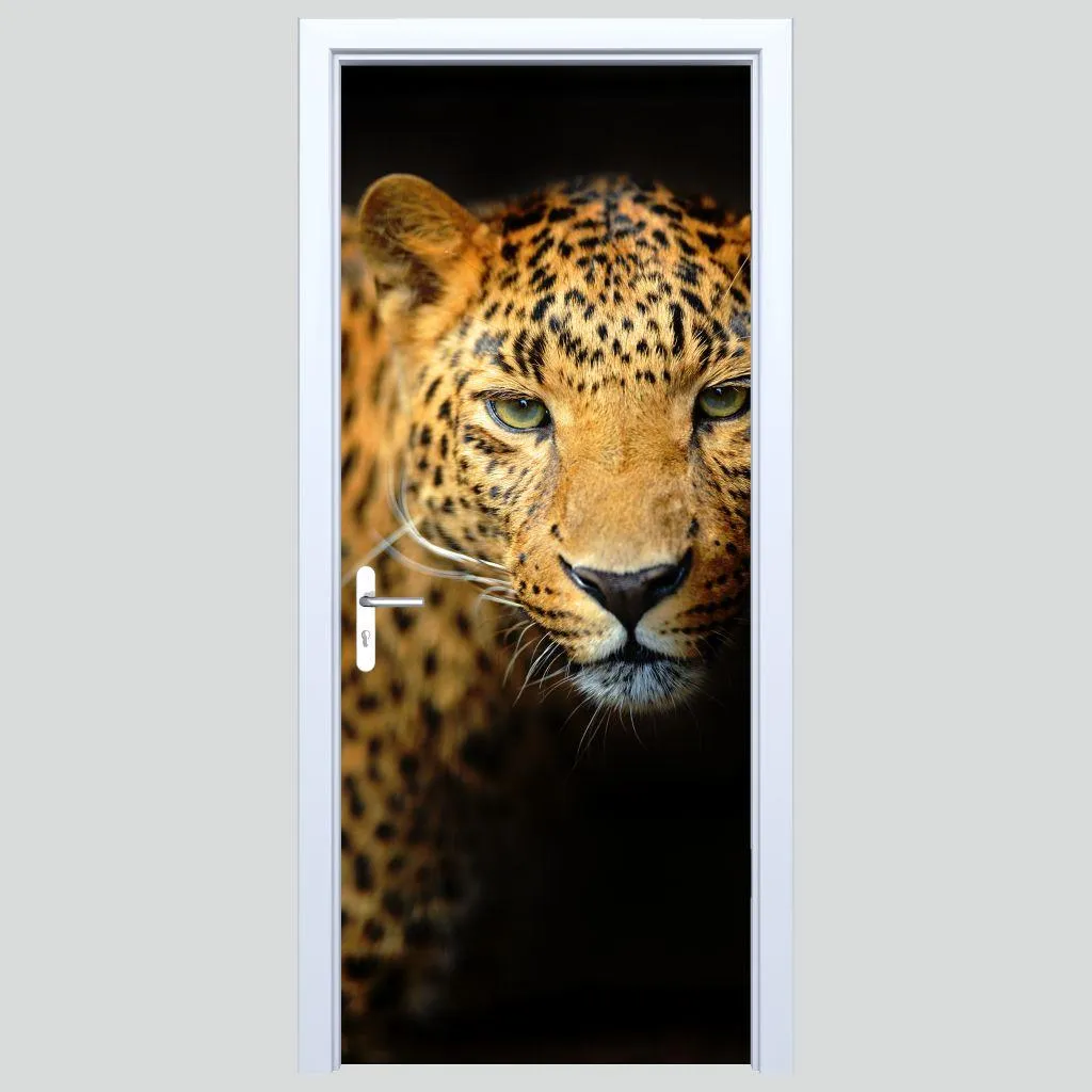 Adesivo Porta 173PD Leopard Print | Arredo Casa Trendy in Tessuto