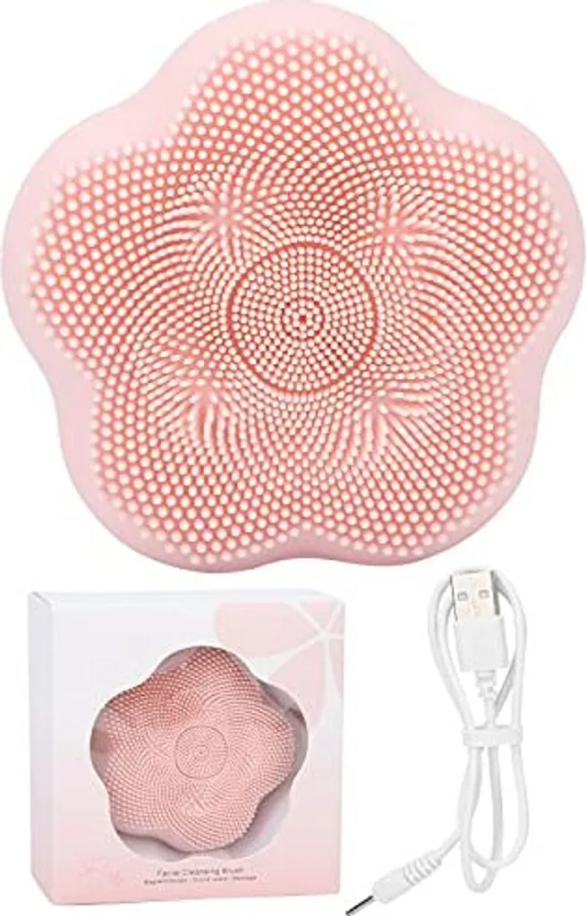 Spazzola per la pulizia del viso NSXAYIWE, rondella per la pelle in silicone ricaricabile e sicura, rondella per il viso portatile affidabile e durevole
