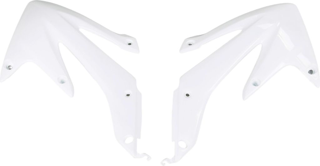 Kühlerverkleidung UFO PLAST 2-teilig Abdeckung Kühler für Honda CRF X 450 ccm Bj. 2008 - 2016, Farbe:weiß OEM