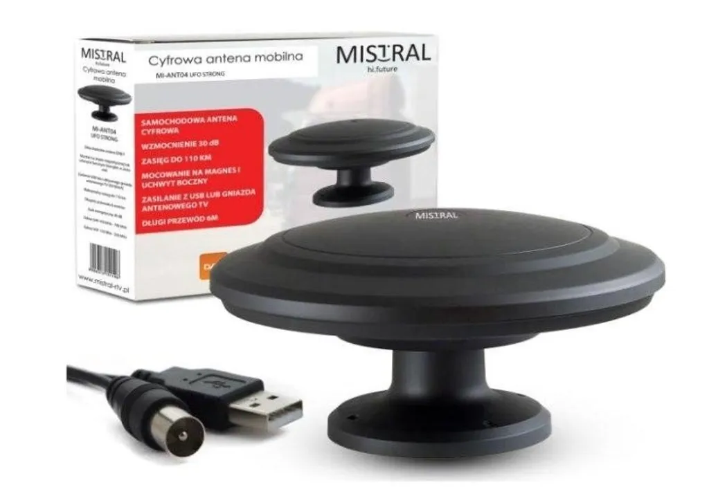 Antenne Caravane MISTRAL MI-ANT04 Noire : Finis les Problèmes de TV