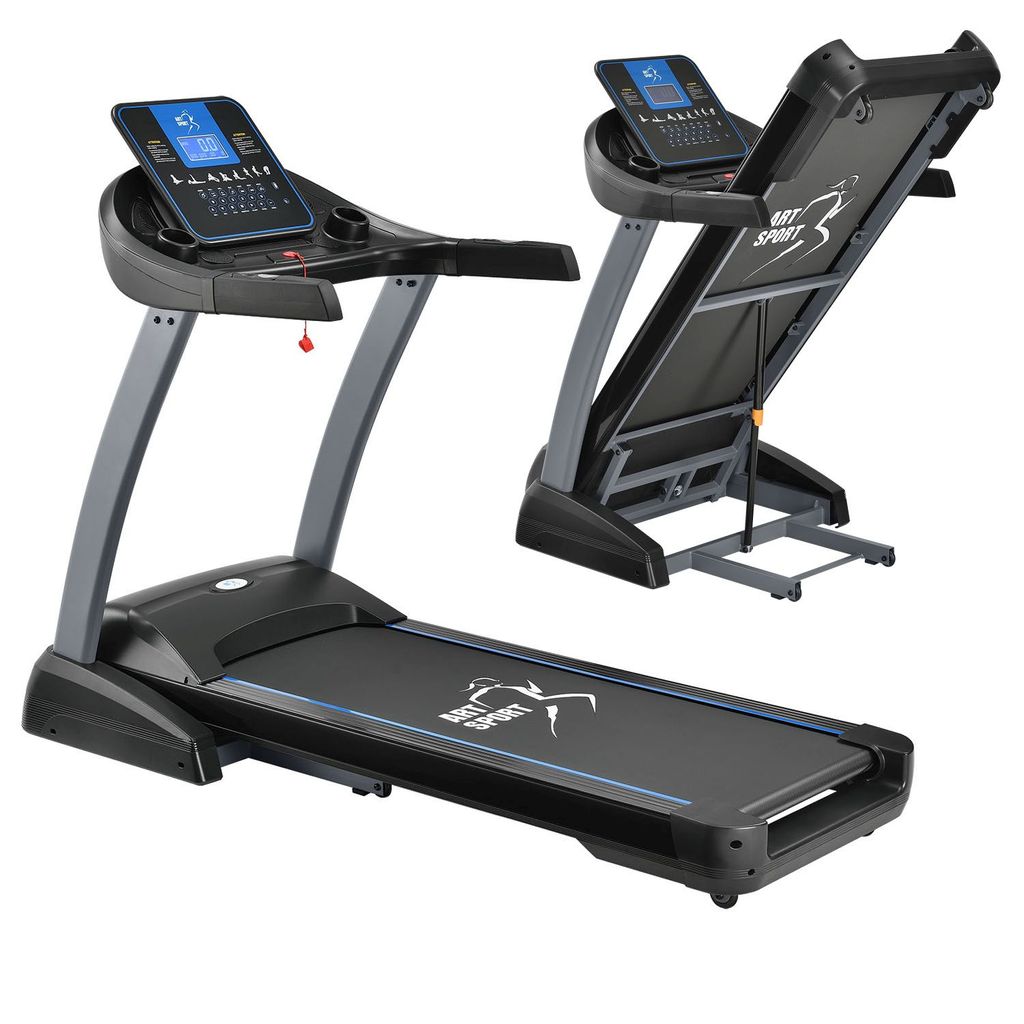Laufband Heimtrainer Fitnessgerät 14km/h LCD-Display Jogging Heimtraining 150kg 