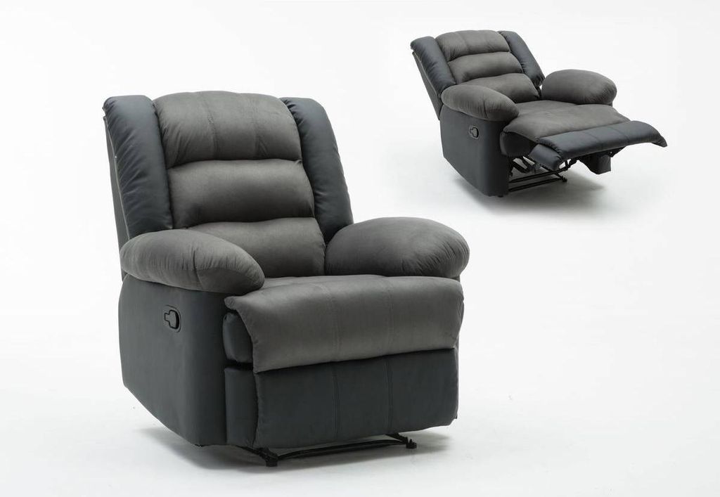 Fauteuil relax "Buckingham" - 85 x 93 x 100 cm - Noir / Image du produit 